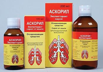 Ascoril (sirup): upute za uporabu, analoge i recenzije, cijene u ljekarnama u Rusiji - Upala grla